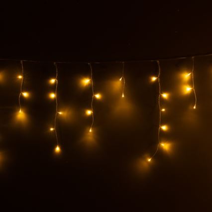 Brilagi - LED-kerstverlichting voor buiten, 200 LED / 8 functies, 13 m, IP44, warm wit, ijspegels