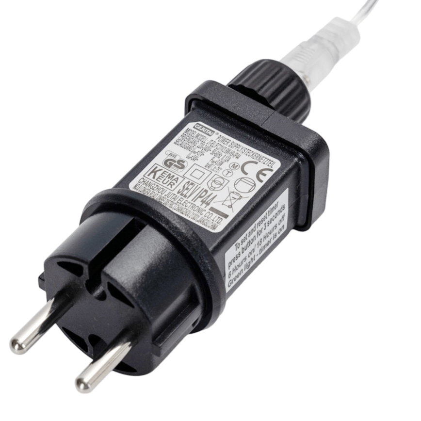 Brilagi - LED buiten kerstsnoer 200xLED/8 functies 13x0,6m IP44 koud wit