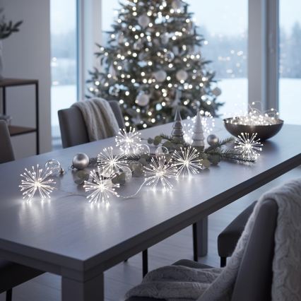 BRILAGI - LED buiten kerstsnoer 300xLED 7m IP44 koud wit vuurwerk