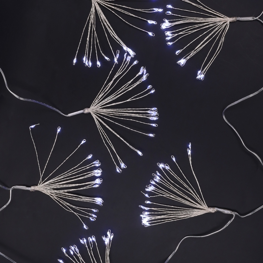 Brilagi - LED buiten kerstverlichting 150xLED 5 m IP44 koud wit, vuurwerk-effect