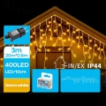 BRILAGI - LED buiten kerstverlichting 400xLED/8 functies 23x0,6m IP44 warm wit