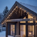 BRILAGI - LED buiten kerstverlichting 800xLED/8 functies 43m IP44 warm wit ijspegels