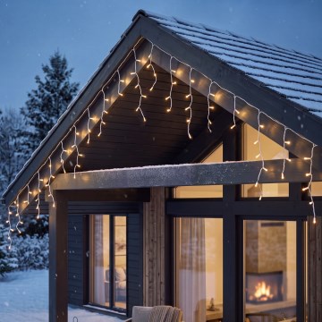 BRILAGI - LED buiten kerstverlichting 800xLED/8 functies 43m IP44 warm wit ijspegels