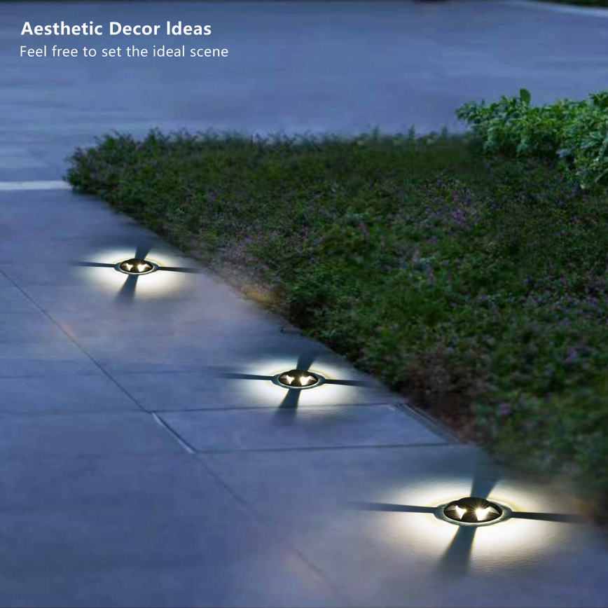 Brilagi - LED buiten oprijdbaar grondarmatuur GROUNDRAY LED/1W/230V zwart IP67