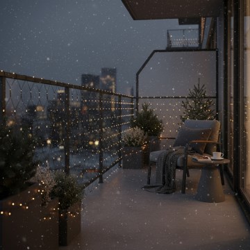 Brilagi - LED buitengordijn 160xLED 7x2m IP44 warm wit