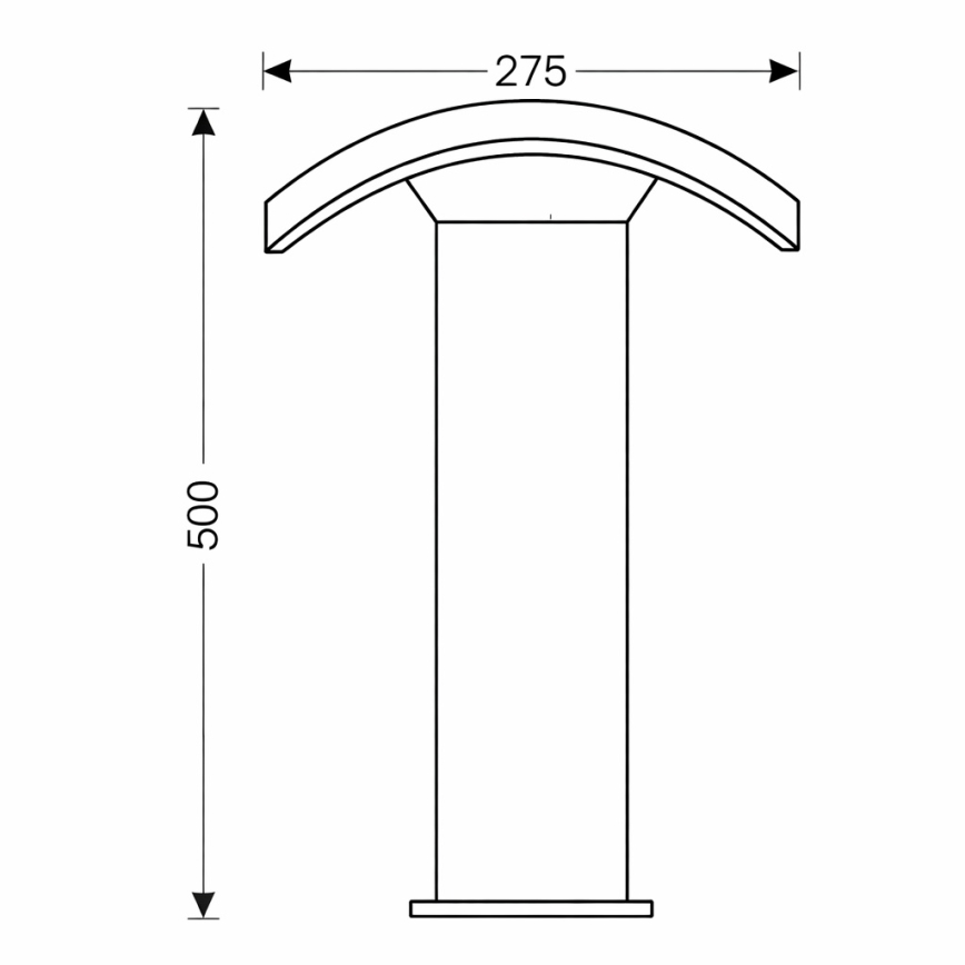 Brilagi - LED Buitenlamp ARCELO LED/9W/230V 50 cm IP54