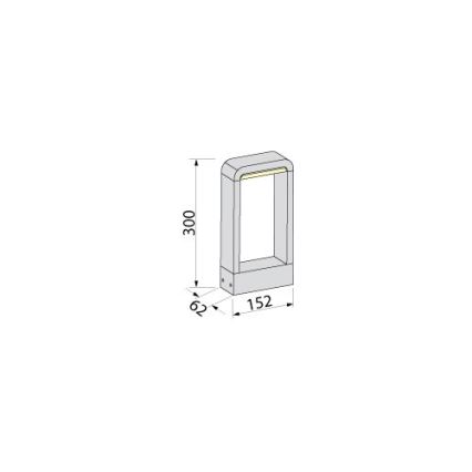 BRILAGI - LED buitenlamp BARI LED/10W/230V 4000K IP65 30 cm antraciet