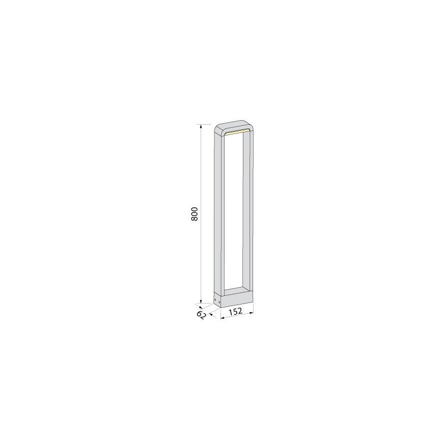 BRILAGI - LED buitenlamp BARI LED/10W/230V 4000K IP65 80 cm antraciet