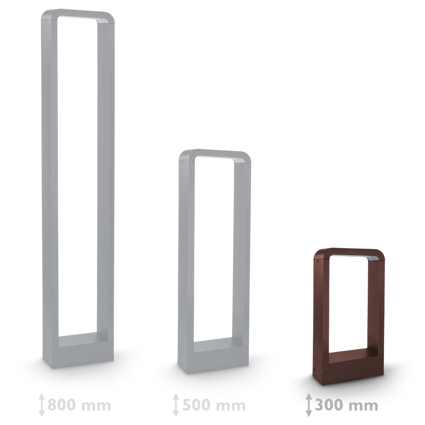 Brilagi - LED buitenlamp BARI LED/7W/230V 3000/4000/6000K bruin IP54 30 cm