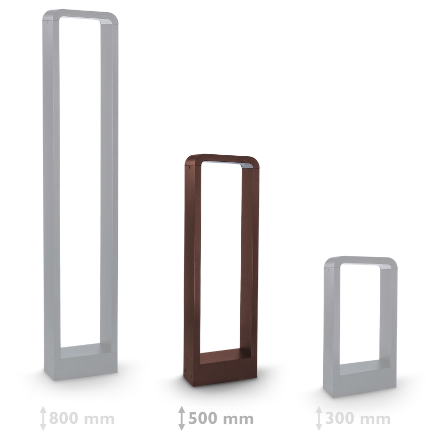 Brilagi - LED-buitenlamp BARI LED/7W/230V 3000/4000/6000K bruin IP54 50 cm