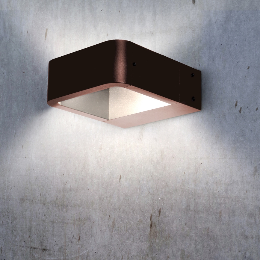 Brilagi - LED buitenwandlamp BARI LED/7W/230V 3000/4000/6000K bruin IP54