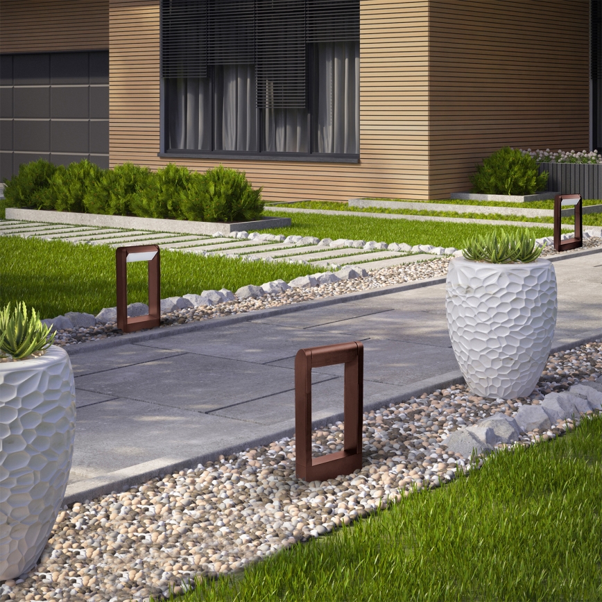 Brilagi - LED buitenlamp CROTONE LED/7W/230V bruin IP54 30 cm