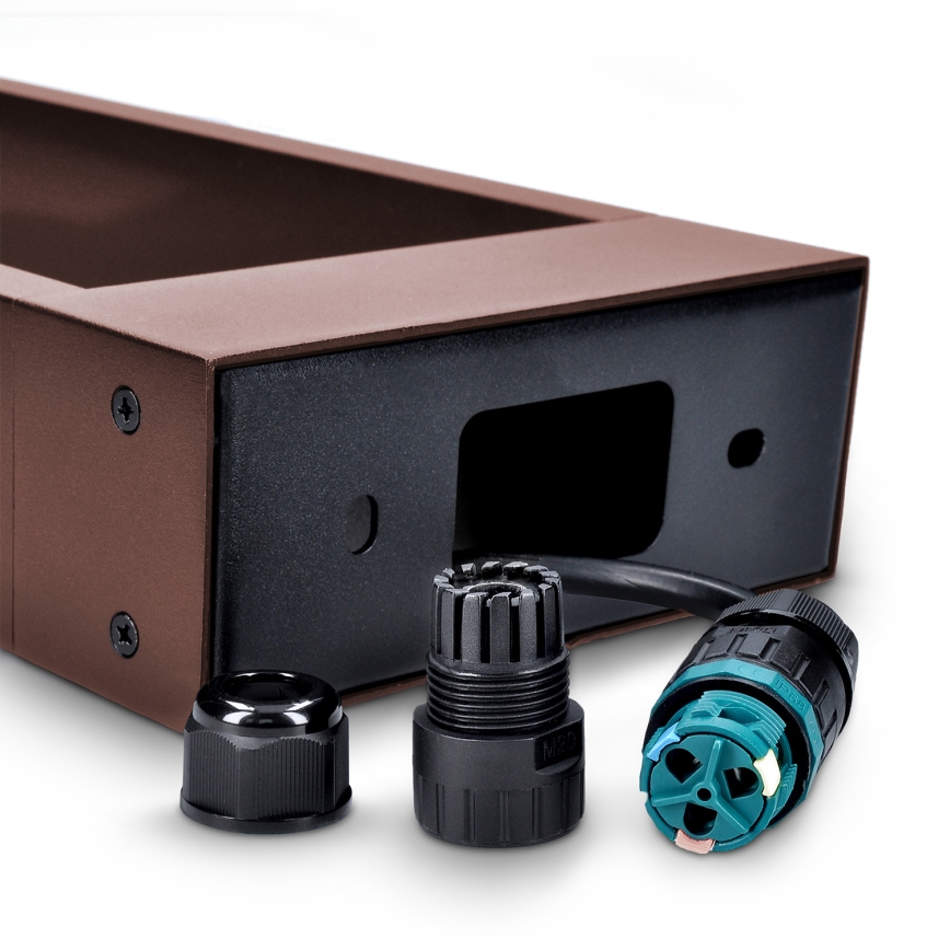 Brilagi - LED buitenlamp CROTONE LED/7W/230V bruin IP54 30 cm