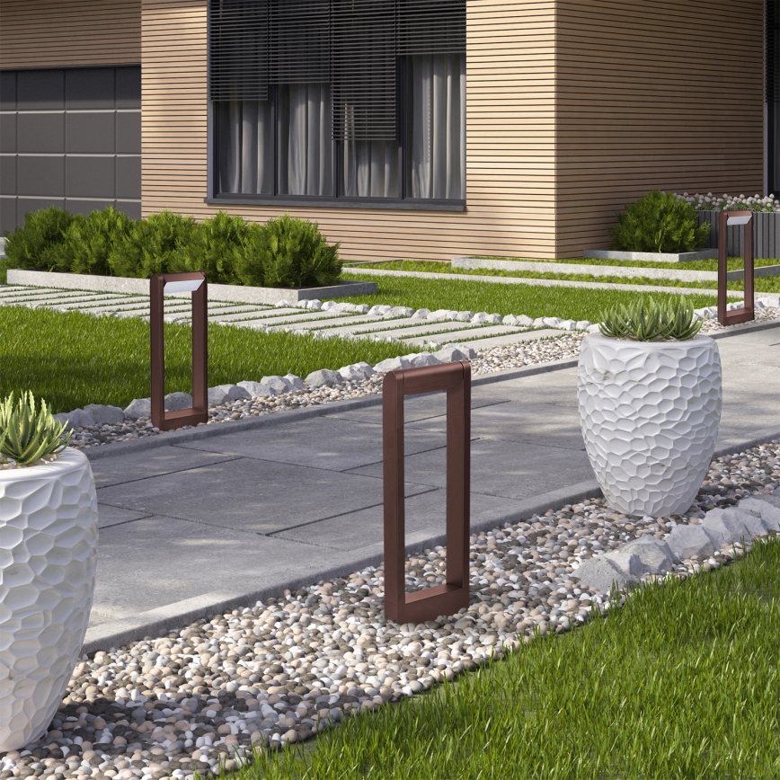 Brilagi - LED buitenlamp CROTONE LED/7W/230V bruin IP54 50 cm