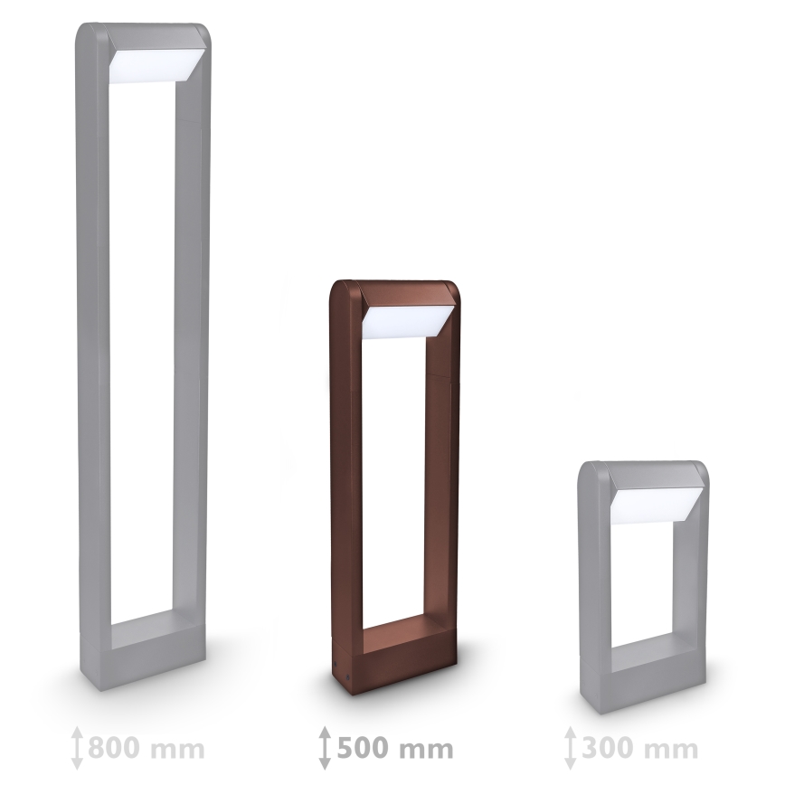 Brilagi - LED buitenlamp CROTONE LED/7W/230V bruin IP54 50 cm