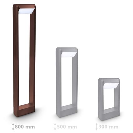 Brilagi - LED buitenlamp CROTONE LED/7W/230V bruin IP54 80 cm