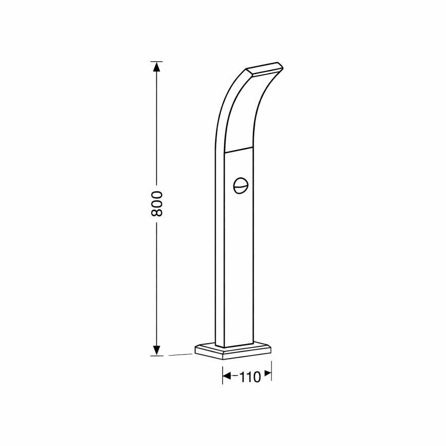Brilagi - LED Buitenlamp met een sensor ARCELO LED/9W/230V 50 cm IP44