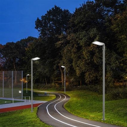 Brilagi - LED straatlamp voor buiten met mast en scharnier 3 m URBANLIGHT LED/100W/230V grijs IP65