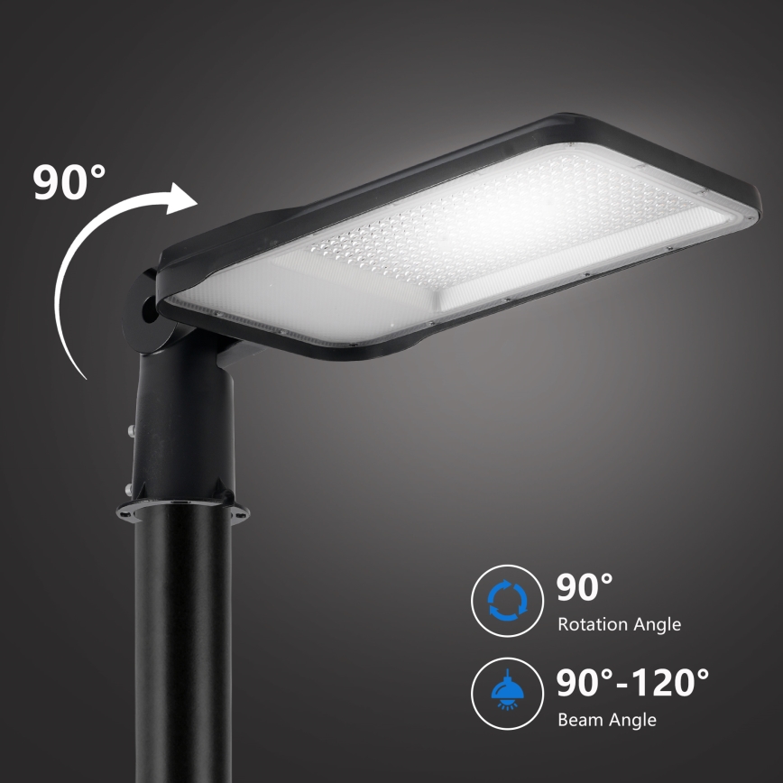 Brilagi - LED straatlamp voor buiten met 5 m paal en draaibare koppeling URBANLIGHT LED/200W/230V zwart IP65