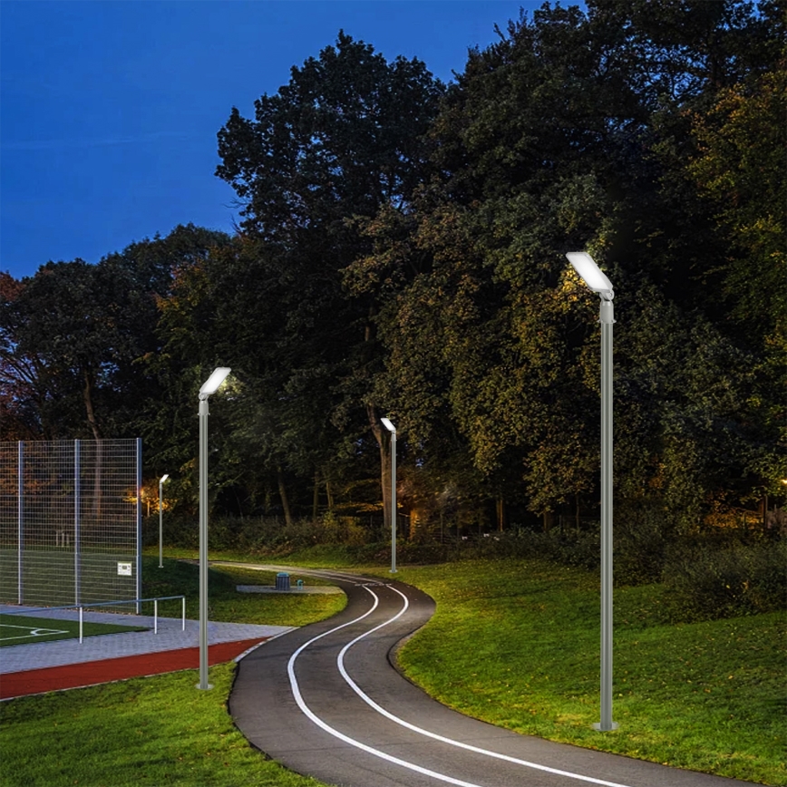 Brilagi - URBANLIGHT LED straatlantaarn voor buiten met 3 m paal en scharnier LED/50W/230V, grijs, IP65