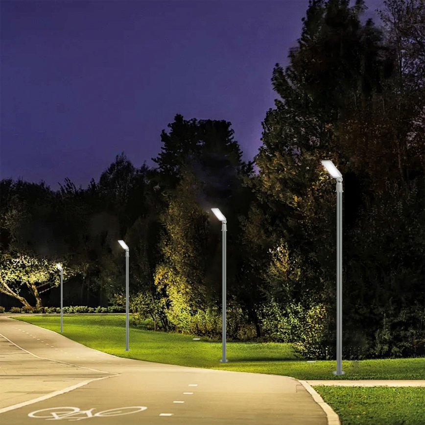 Brilagi - URBANLIGHT LED straatlantaarn voor buiten met 3 m paal en scharnier LED/50W/230V, grijs, IP65