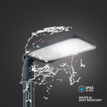 Brilagi - LED buitenstraatlantaarn met 4 m mast en scharnier URBANLIGHT LED/100W/230V antraciet IP65