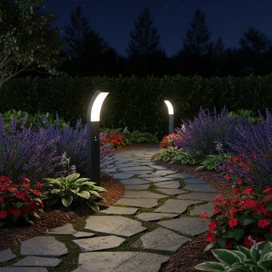Brilagi - LED buitenlamp met sensor ARCELO LED/9W/230V 50 cm IP44
