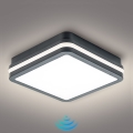 Brilagi - LED Buitenlamp met sensor BENE LED/18W/230V 22x22 cm antraciet IP54