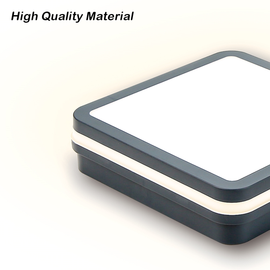 Brilagi - LED Buitenlamp met sensor BENE LED/18W/230V 22x22 cm antraciet IP54