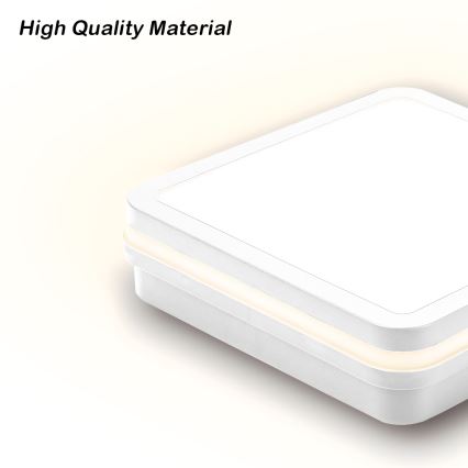 Brilagi - LED buitenlamp met sensor BENE LED/18W/230V 22x22 cm wit IP54