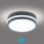 Brilagi - LED Buitenlamp met sensor BENE LED/18W/230V Ø 22 cm antraciet IP54