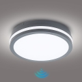 Brilagi - LED Buitenlamp met sensor BENE LED/24W/230V Ø 26 cm antraciet IP54
