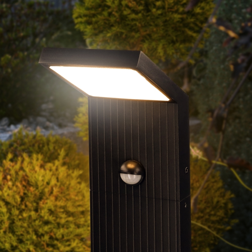 Brilagi - LED buitenlamp met sensor RIANO LED/8W/230V antraciet IP65