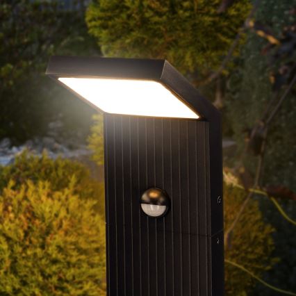 Brilagi - LED buitenlamp met sensor RIANO LED/8W/230V antraciet IP65 80 cm