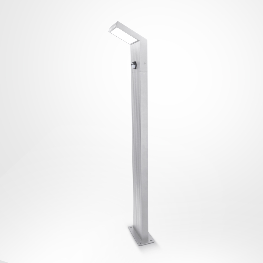 Brilagi - LED buitenlamp met sensor RIANO LED/8W/230V zilver IP65