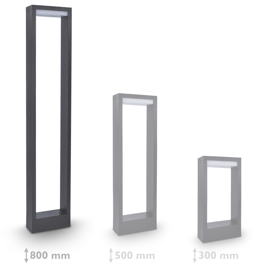 Brilagi - LED Buitenlamp RAGUSA LED/7W/230V 3000/4000/6000K antraciet IP54 80 cm