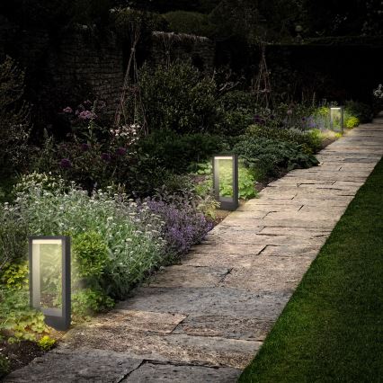 Brilagi - LED Buitenlamp RAGUSA LED/7W/230V 3000/4000/6000K antraciet IP54 30 cm
