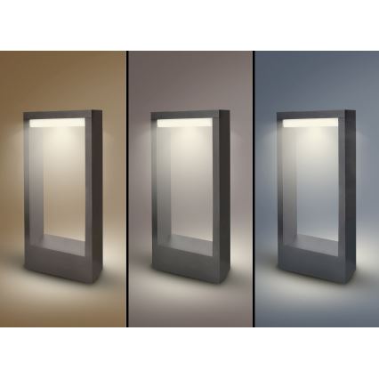 Brilagi - LED Buitenlamp RAGUSA LED/7W/230V 3000/4000/6000K antraciet IP54 30 cm