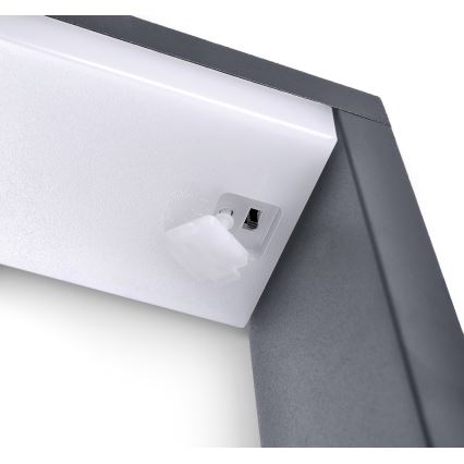 Brilagi - LED Buitenlamp RAGUSA LED/7W/230V 3000/4000/6000K antraciet IP54 30 cm