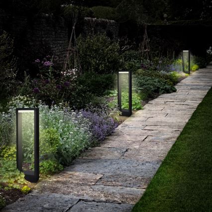 Brilagi - LED Buitenlamp RAGUSA LED/7W/230V 3000/4000/6000K zwart IP54 50 cm