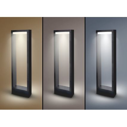 Brilagi - LED Buitenlamp RAGUSA LED/7W/230V 3000/4000/6000K zwart IP54 50 cm