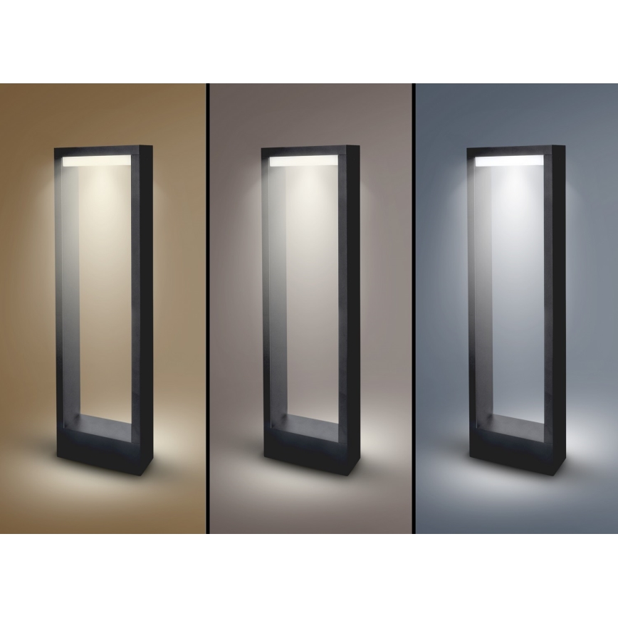 Brilagi - LED Buitenlamp RAGUSA LED/7W/230V 3000/4000/6000K zwart IP54 50 cm