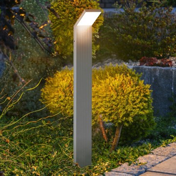 Brilagi - LED buitenlamp RIANO LED/8W/230V zilver IP65