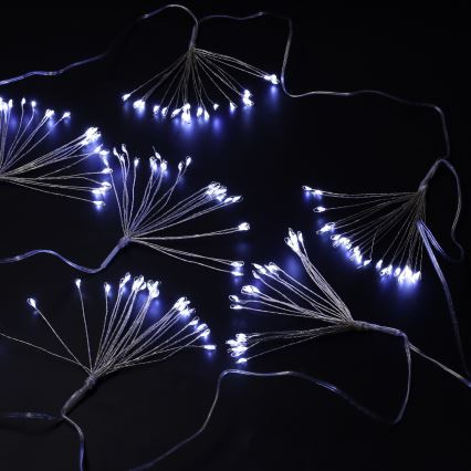 Brilagi - LED buitenlichtsnoer 150xLED, 5 m, IP44, koudwit – vuurwerkeffect