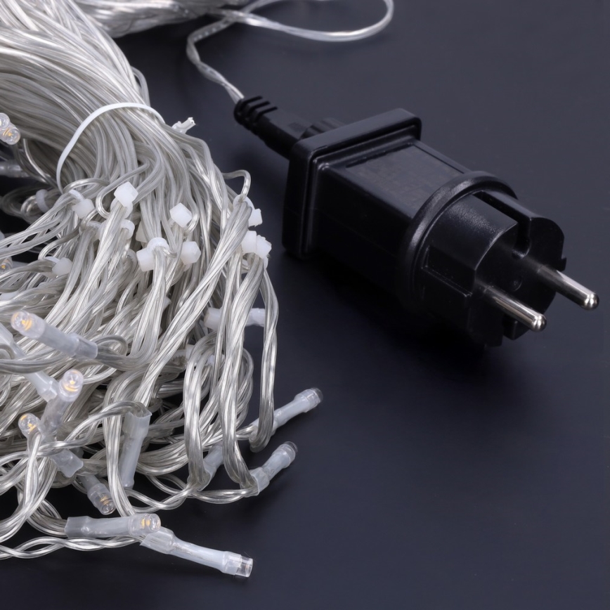 Brilagi - LED buitenlichtsnoer 360xLED/8 functies, 14 m, IP44, warm wit, ijspegels