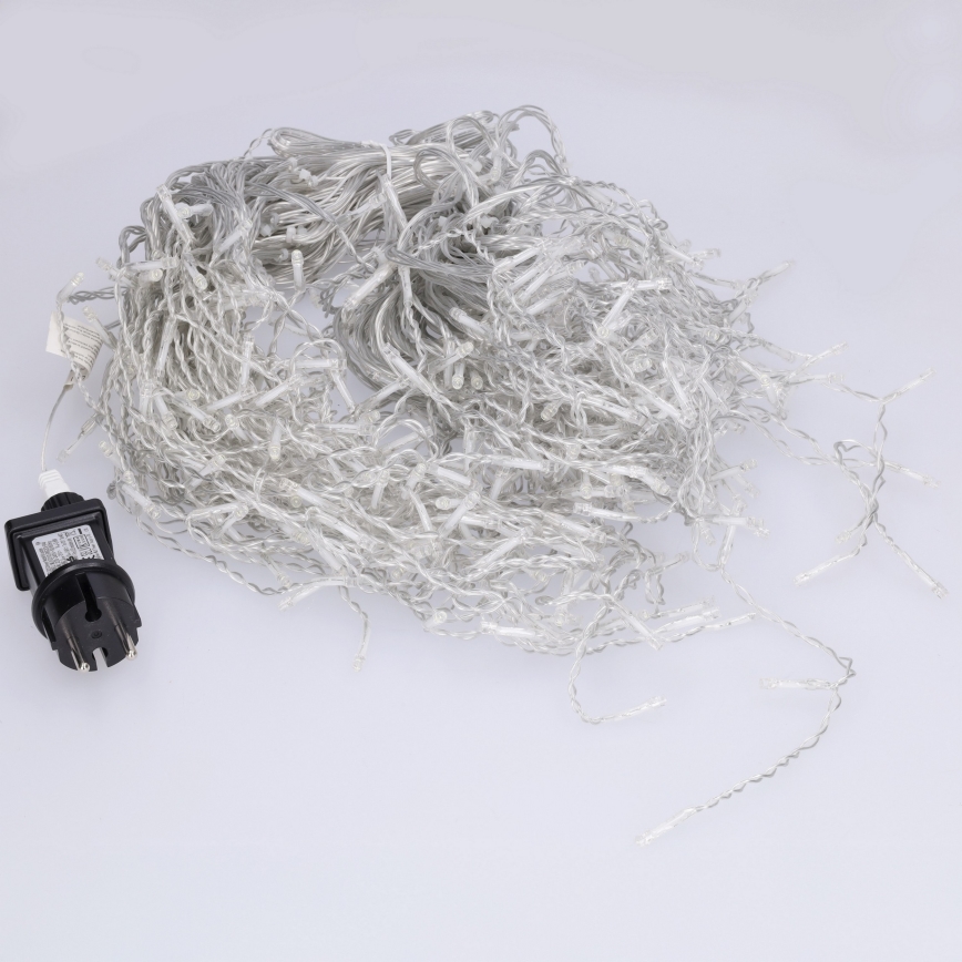 Brilagi - LED buitenlichtsnoer 400xLED/8 functies 23 m IP44 koud wit