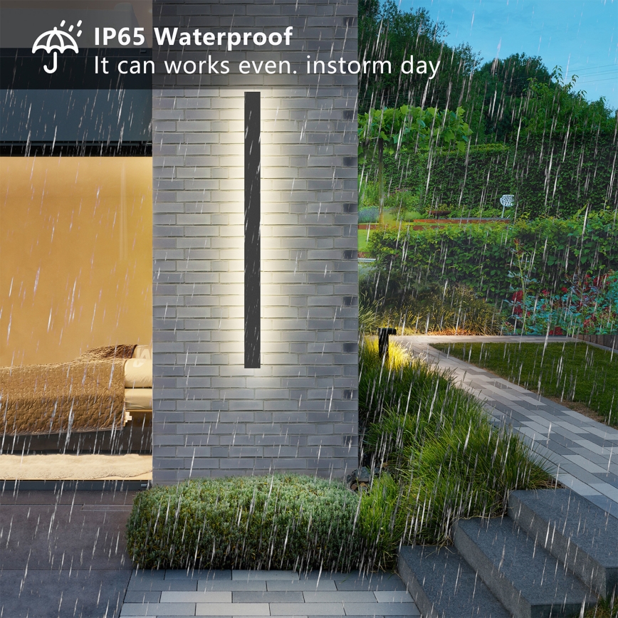 Brilagi - LED buitenwandlamp LINEAR LED/22W/230V 4000K IP65 100 cm antraciet CRI 90