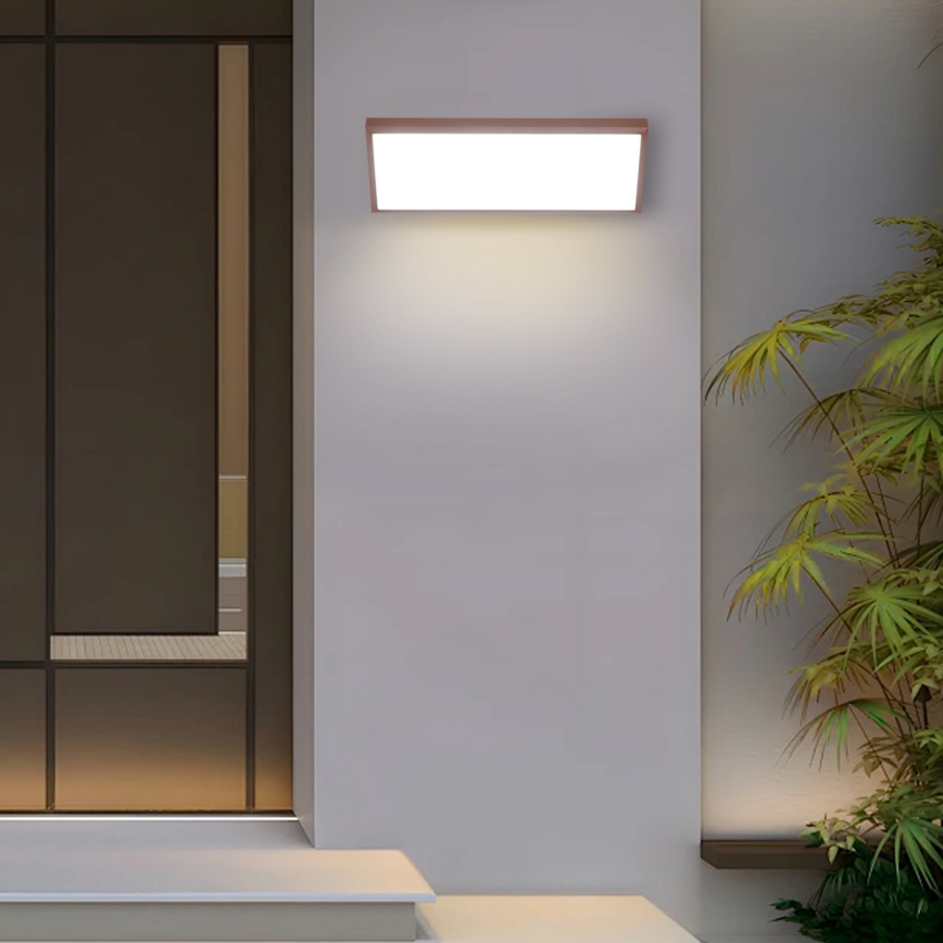 Brilagi - LED buitenwandlamp TRIANGLE LED/42W/230V 3000/4000/6500K 45 cm bruin IP65