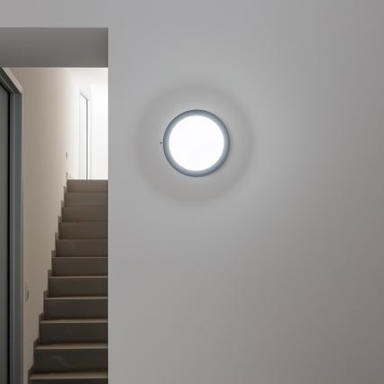 Brilagi - LED Buitenplafondlamp LED/13W/230V Ø 17 cm IP54 antraciet
