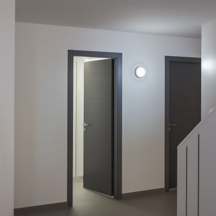 Brilagi - LED Buitenplafondlamp LED/13W/230V Ø 17 cm IP54 antraciet